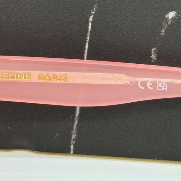 NEW CL40243I 72J CELINE PINK GREY GEOMETRIC WOMEN CELINE SUNGLASSES - Picture 11 of 12